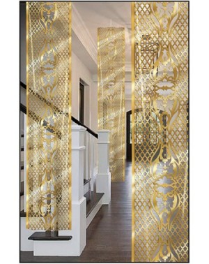 Streamers Lattice Party Panels 3 Piece- 12" x 6'- Gold/Brown - CJ18NWML8CC $8.25