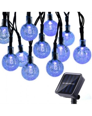 Outdoor String Lights Solar Globe Christmas Lights- 50 LED 29.5ft Solar String Lights with 8 Modes- Waterproof Crystal Ball C...