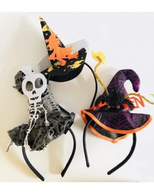 Party Favors 6 Pack Halloween Headbands Pumpkin Witch Spider Headband Halloween Party Supplies-Halloween Costume Supplies- Co...