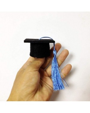 Favors 6pcs Mini Graduation Caps with Tassel Doctoral Hat Shaped Wine Bottle Covers Grad Cap Decoration Ornaments for Graduat...