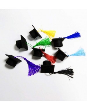 Favors 6pcs Mini Graduation Caps with Tassel Doctoral Hat Shaped Wine Bottle Covers Grad Cap Decoration Ornaments for Graduat...