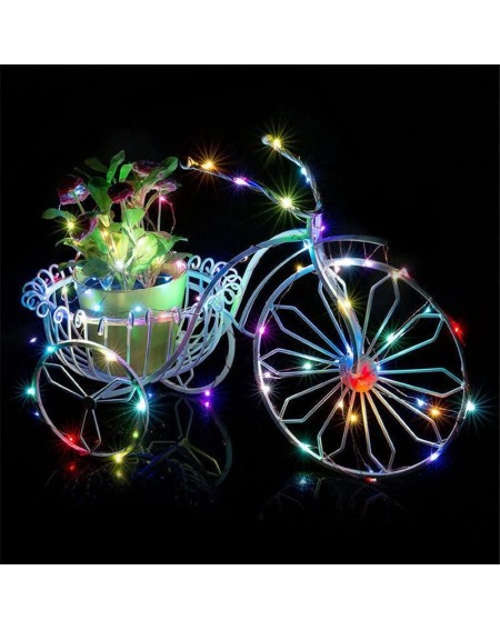 Outdoor String Lights Solar Fairy Lights- 2M Outdoor Solar Powered Copper Wire Light String 20 Lights Fairy Party Decor (Red)...