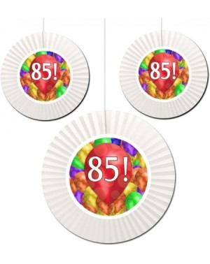 Balloons 85TH Birthday Balloon Blast Fan Decorations (3 Count -1-16 INCH and 2-12 INCH) - Fan Decoration - CQ18DXGLOD9 $22.69