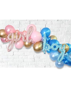 Balloons Gender Reveal Balloon Garland Kit - Baby Pink and Sky Blue Balloon Arch Kit BOY Girl Foil Balloons Boy or Girl Gende...