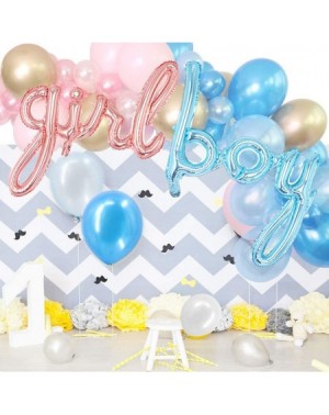 Balloons Gender Reveal Balloon Garland Kit - Baby Pink and Sky Blue Balloon Arch Kit BOY Girl Foil Balloons Boy or Girl Gende...