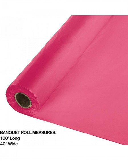 Tablecovers Roll Plastic Table Cover- 100-Feet- Hot Magenta - Hot Magenta - CL112HROW5P $21.71