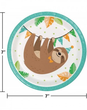 Party Packs Sloth Birthday Party Supplies Kit- Serves 8 - CD18WQDK0O5 $24.92