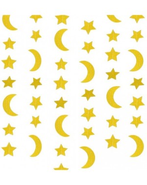 Favors Star Moon Party Decorations Birthday Baby Shower Christmas Hanging Paper Garland (Golden Moon & Star -20 Feet) - Glitt...