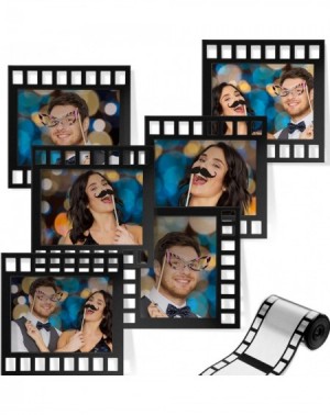 Photobooth Props 6 Pieces 12 x 12 Inch Filmstrip Photo Fun Frames with 1 Roll Filmstrip Poly Decorating Material Plastic Film...