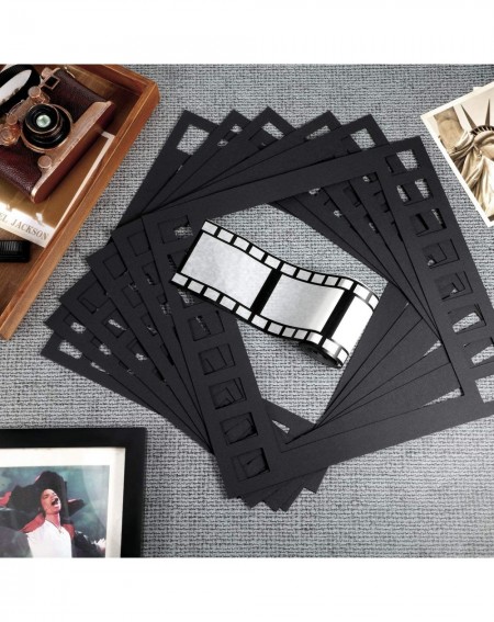 Photobooth Props 6 Pieces 12 x 12 Inch Filmstrip Photo Fun Frames with 1 Roll Filmstrip Poly Decorating Material Plastic Film...