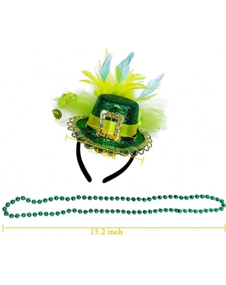 Hats St Patrick's Day Leprechaun Top Hat Halloween Irish Costume Headbands for Women St Patty's Day Accessories St Patrick's ...