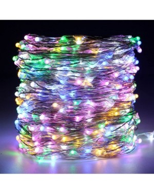 Outdoor String Lights Fairy Lights Plug in- 164Ft/50M 500 LED Silver Coated Copper Wire Starry String Lights Outdoor/Indoor D...