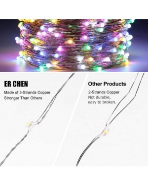 Outdoor String Lights Fairy Lights Plug in- 164Ft/50M 500 LED Silver Coated Copper Wire Starry String Lights Outdoor/Indoor D...