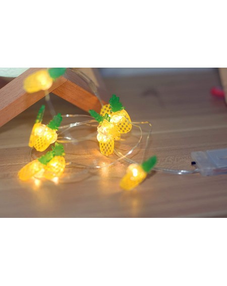 Indoor String Lights Copper Wire String LED Lights Indoor Decorative 10LED 3.3ft 2PK Watermelon & Pineapple CR2032 Home Decor...