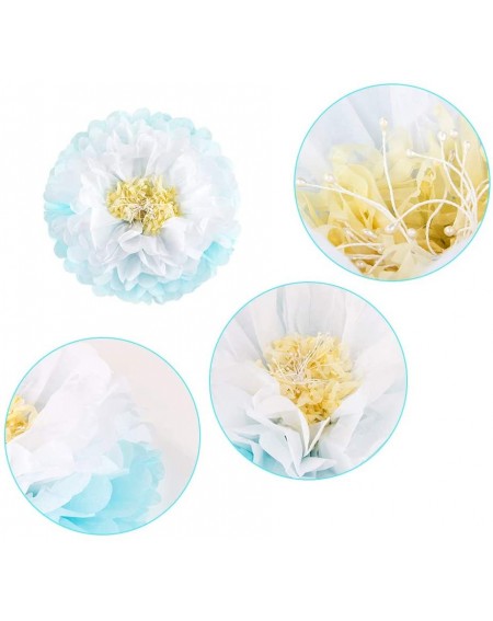 Tissue Pom Poms Dual Color Pompom Flower for Wedding Birthday Party Baby Shower Bridal Shower Engagement Baptism Christening ...