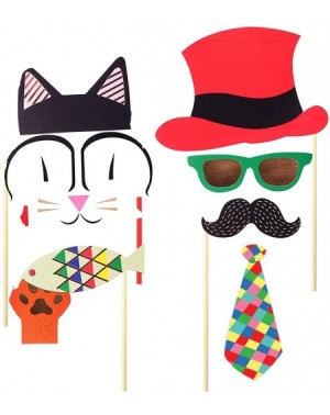 Photobooth Props Carnival Photo Booth Props Circus Photo Booth 30 DIY Kits on a Stick-Costumes with Clown Hats- Moustache- Ey...