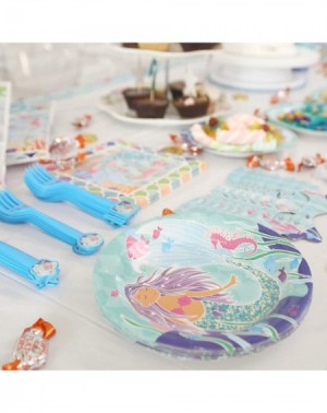 Party Packs Mermaid Party Supplies for 19 Guests! 243pcs incl Sash and Tiara Mermaid Birthday Outfit for Girls- Under The Sea...