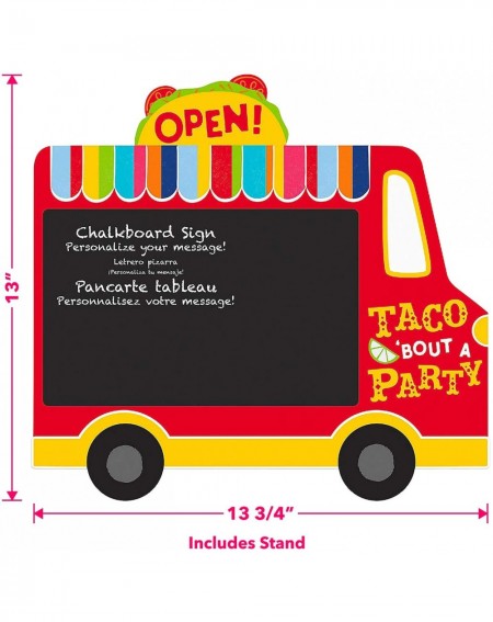 Party Packs Fiesta Party Supplies and Decorations for Cinco De Mayo and Mexican Theme Parties (Taco Truck Chalkboard Table Ea...