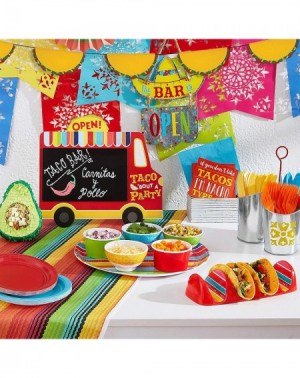 Party Packs Fiesta Party Supplies and Decorations for Cinco De Mayo and Mexican Theme Parties (Taco Truck Chalkboard Table Ea...