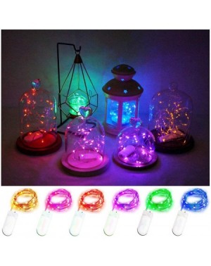 Indoor String Lights Starry String Lights- 12 Pack Battery Operated 20 LED Fairy Lights Silver Wire Colorful Mini String Ligh...