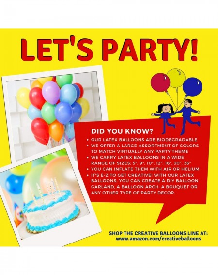 Balloons Celebrity 12" Latex Balloons (Pack of 144)- Pastel White - Pastel White - CY11X803A5R $12.95