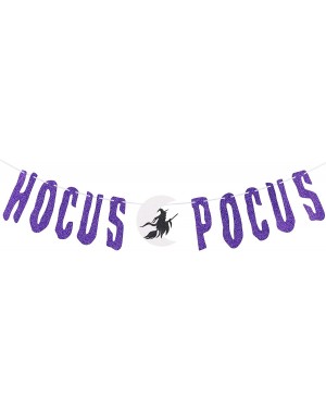 Banners Halloween Hocus Pocus Banner - Halloween Party Banner for Haunted Houses Doorways Indoor Outdoor Home Mantle Decorati...