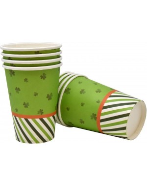 Party Packs St Patricks Day Plates and Napkins Cups for 24 Guests 24 9 Inch Shamrock Paper Plate 24 7 Inch Plates 24 9 oz Cup...