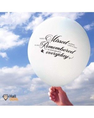 Balloons Funeral Balloons 12 Inch (White- 30 Pack) - White - CN18KNZLRG8 $12.46