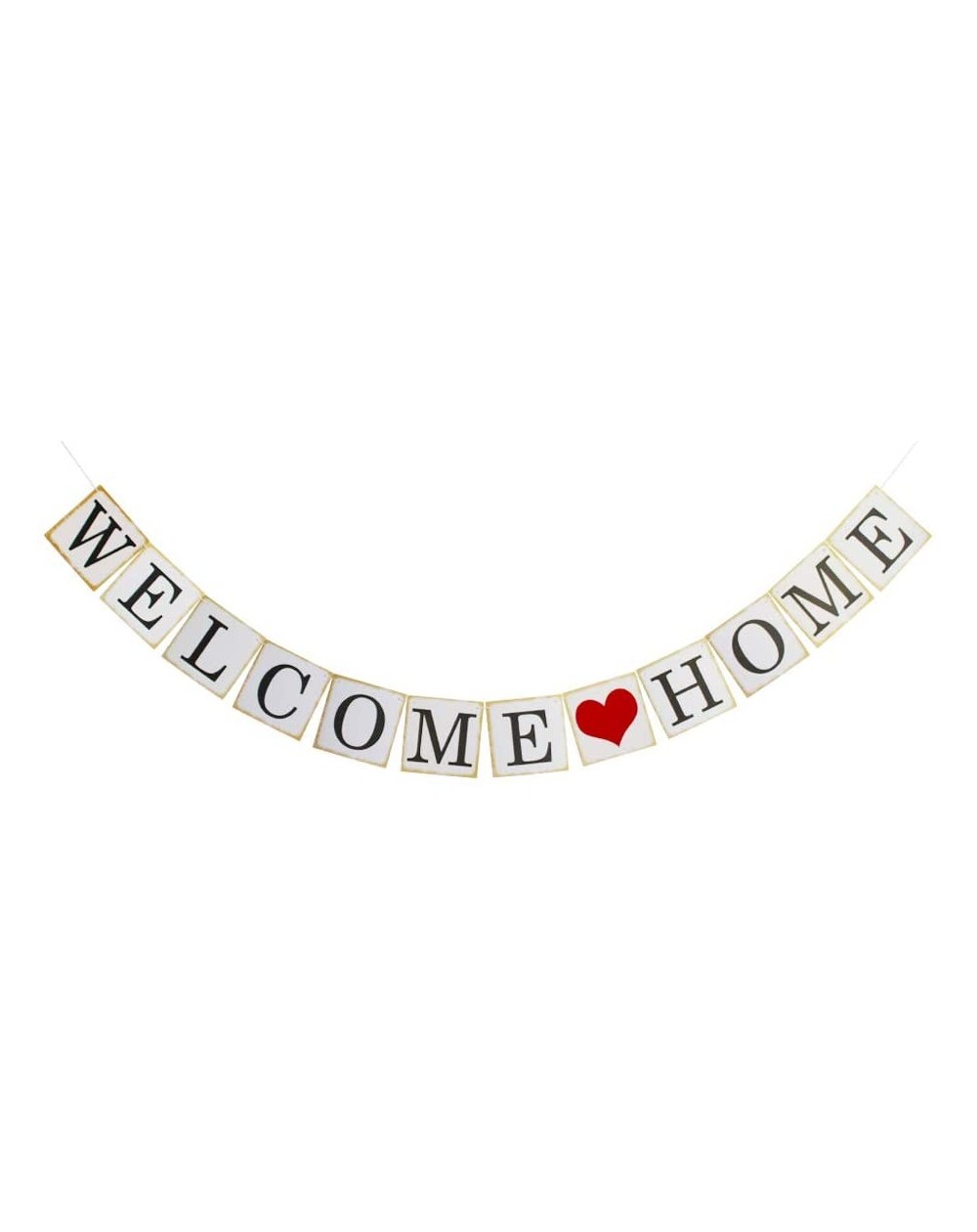 Banners & Garlands Welcome Home Banner for Home Party Sign Decorations- Family Theme Party Supplies - CR18TRZMH2S $8.59