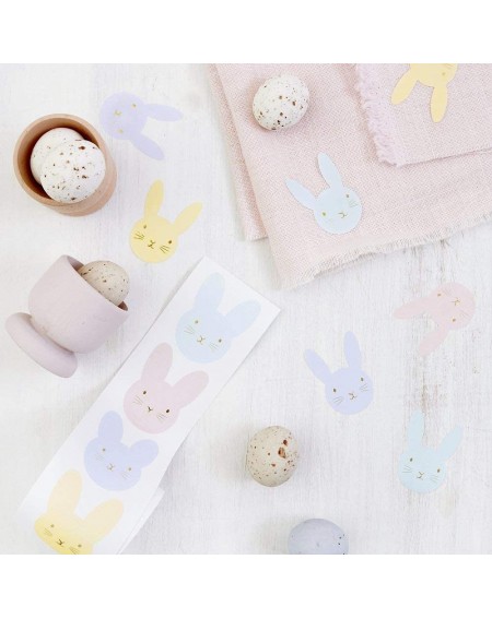 Party Packs Pastel Bunny Stickers - Pack of 50 in 4 Colors - CQ18IKGWSMM $12.30