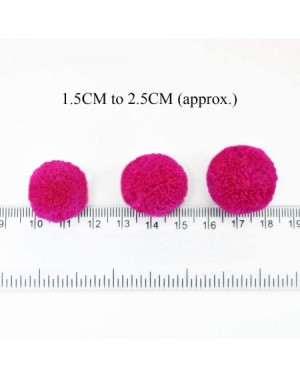 Tissue Pom Poms Pom Poms Ball for Craft and Hobby DIY Decoration (Hot Pink Color- 25 Pieces) - Hot Pink - CA18ILGDL9G $13.40