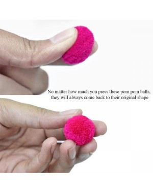 Tissue Pom Poms Pom Poms Ball for Craft and Hobby DIY Decoration (Hot Pink Color- 25 Pieces) - Hot Pink - CA18ILGDL9G $13.40