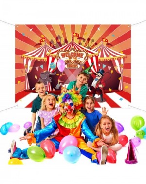 Banners & Garlands Circus Theme Party Banner Supplies Carnival Red Photography Background Circus Theme Birthday Party Photo S...