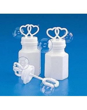 Favors 100 Double Heart Bottles Bubble Bubbles Wedding Party Favors - CT12N32OASZ $34.87