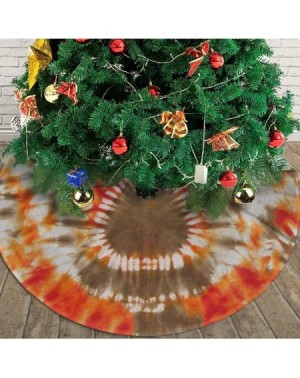 Tree Skirts Christmas Tree Skirt- Toddler Thanksgiving Tie Dye Turkey Tree Mat Xmas Snowman Festive Decor Ornaments Party Sup...