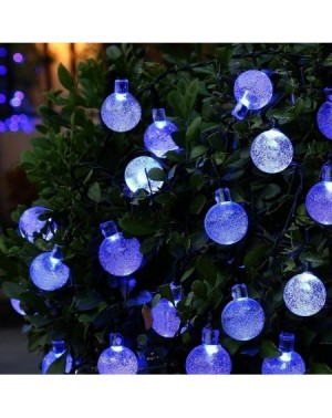 Outdoor String Lights Globe Solar String Lights- 20ft 30 LED Outdoor Bulb String Lights-Waterproof 8 Modes Solar Patio Lights...