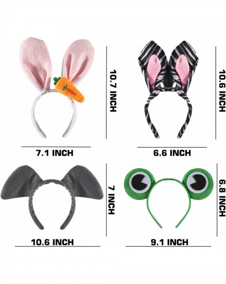 Party Favors 12 Pack Plush Animal Headbands for Party Favor- Jungle Animal Ear Horn Hair Hoop- Idea on Kid and Adult Birthday...