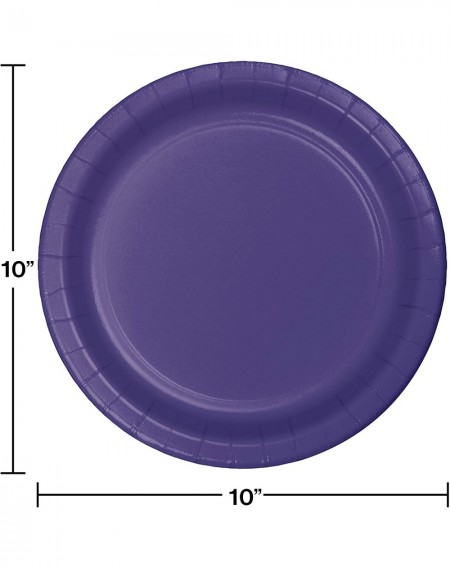 Tableware Touch of Color 24 Count Paper Banquet Plates- Purple - Purple - CH1129BKFEV $14.22