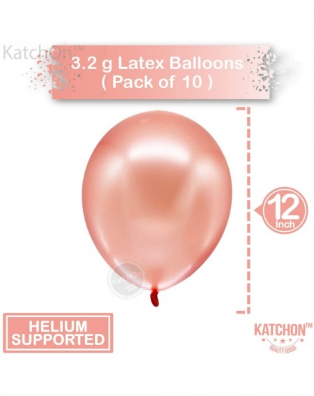 Balloons Rose Gold 60th Birthday Balloons - Large- 40 Inch Pack of 12 - Number Balloons 60 Decorations Supplies - Number 6 an...