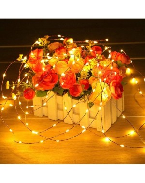 Indoor String Lights Battery Operated String Lights- Led Mini Fairy String Lights 50 LED 16.5 FT Battery Powered Sliver Wire ...