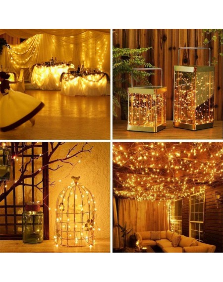 Indoor String Lights Battery Operated String Lights- Led Mini Fairy String Lights 50 LED 16.5 FT Battery Powered Sliver Wire ...