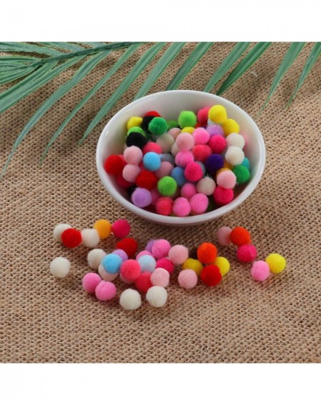 Tissue Pom Poms Sequins 8mm 10mm Pom Pom Soft Pompon Fluffy Plush Crafts DIY Pom Poms Ball Home Decor Sewing Supplies-41 Deni...