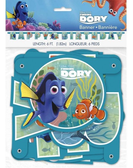 Party Packs Finding Dory Party Banner - CK12GH9TNUR $12.81