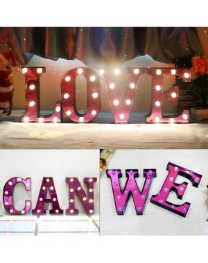 Indoor String Lights LED Marquee Letters LED Letter Lights Alphabet Light Number 0-9 Up Sign Decoration Letters A - Z Symbol ...