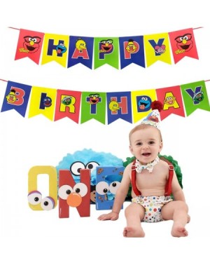 Banners Sesame Street Birthday Banner-Sesame Street Theme Party Supplies-child Birthday party decoration - CQ19HTSAOUA $9.29