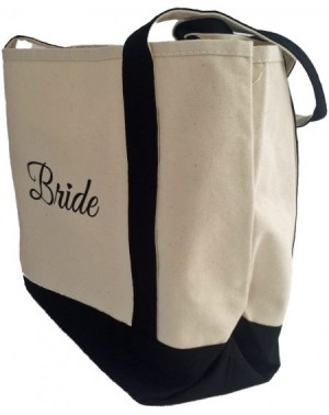 Party Packs Bride Shower Gift - Bride Canvas Tote and Honeymoon Survival Kit (Bride and Groom Luggage Tags- Cup Holders and D...