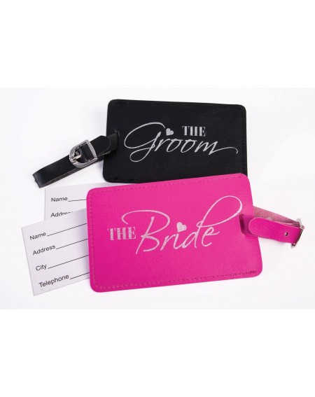 Party Packs Bride Shower Gift - Bride Canvas Tote and Honeymoon Survival Kit (Bride and Groom Luggage Tags- Cup Holders and D...