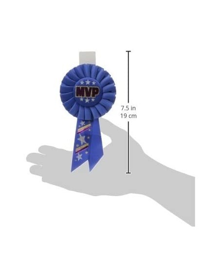 Favors MVP Rosette- 31/4-Inch by 61/2-Inch-Multicolor - Multicolor - C119IRGTQEQ $11.65