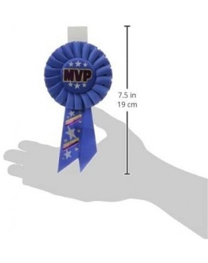 Favors MVP Rosette- 31/4-Inch by 61/2-Inch-Multicolor - Multicolor - C119IRGTQEQ $11.65