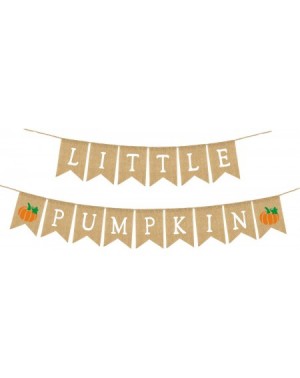 Banners & Garlands Fall Little Pumpkin Baby Shower Banner Decorations Fall Little Pumpkin 1st Birthday Party Decorations - CK...